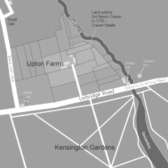 Map of Upton Farm (1729) (click for larger image)